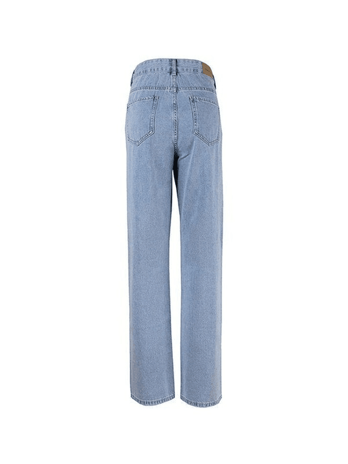 Levoire | Jean Déchiré Au Genou Droit En Denim Bleu