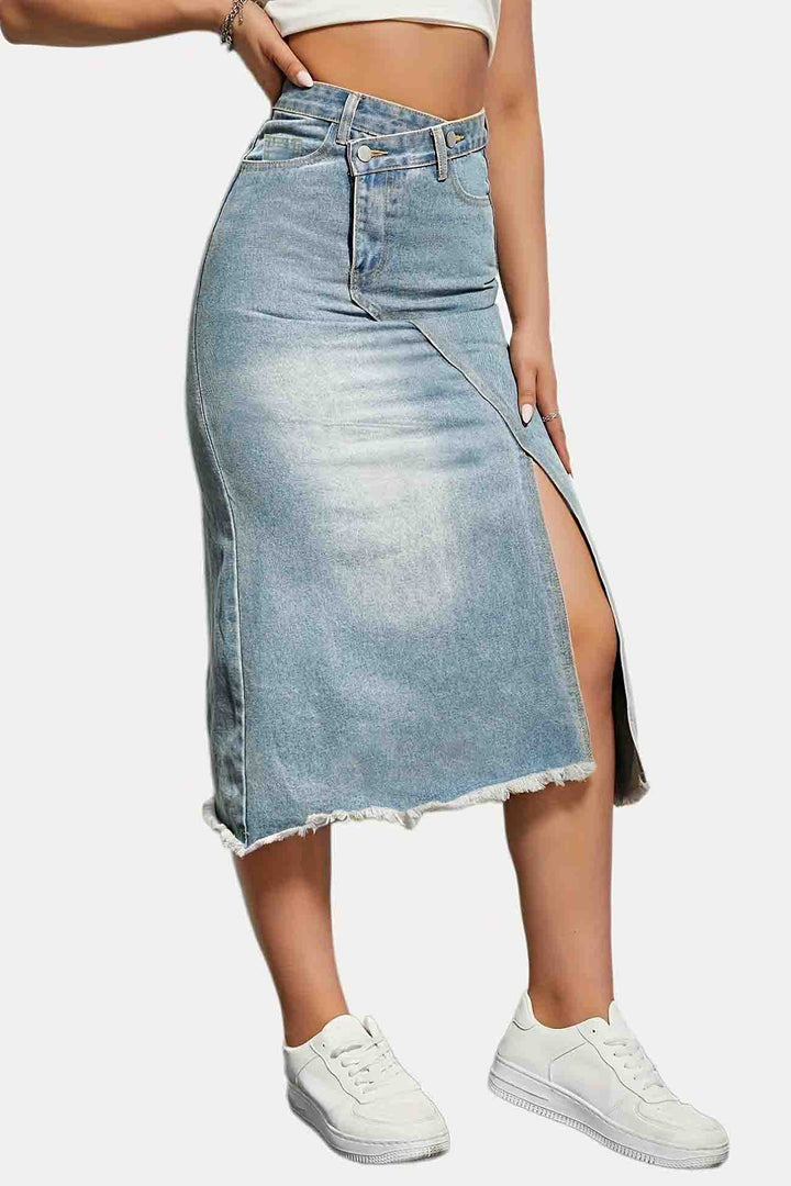 Levoire | Midi En Jean Avec Devant Transparent XL
