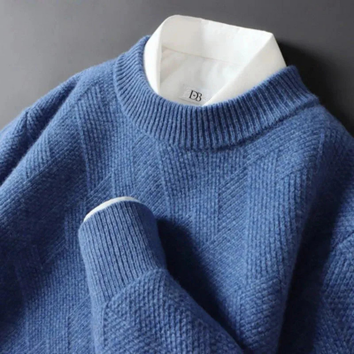 Levoire | Pull Cachemire Raffiné Bleu