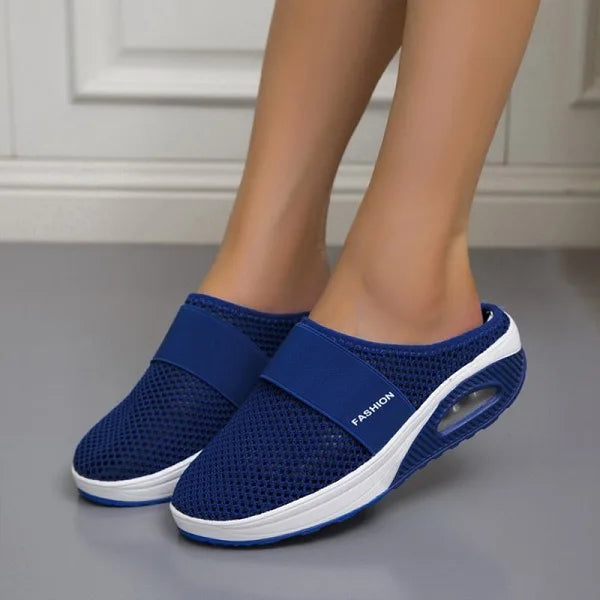 Levoire | Chaussures Compensées À Enfiler Orthopédiques Pour Femmes Bleu