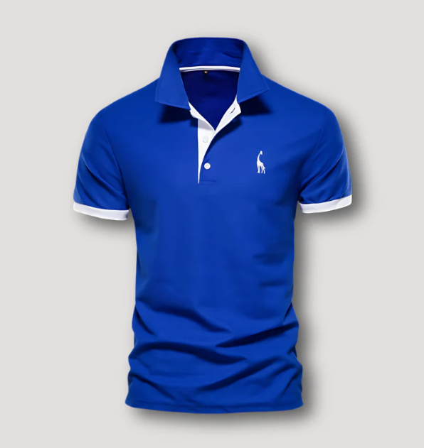 Levoire | Polo Shirt À Manches Courtes Pour Hommes Bleu