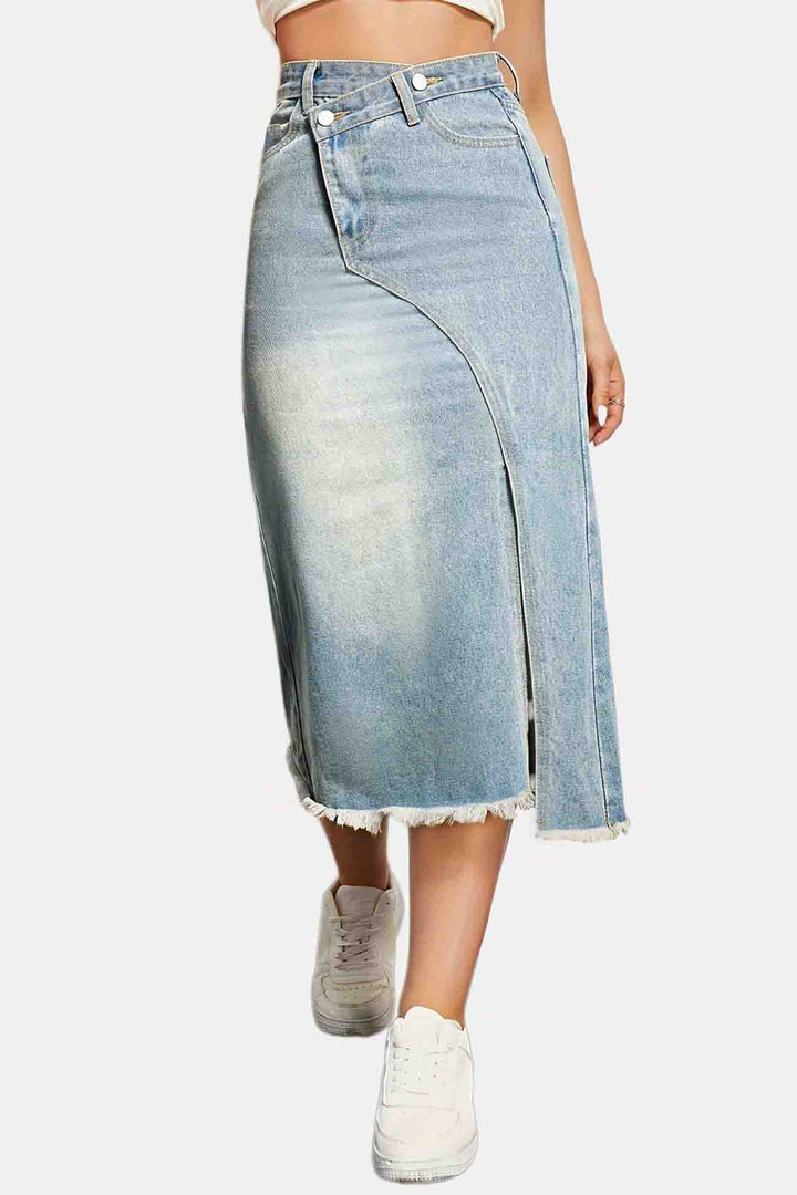 Levoire | Midi En Jean Avec Devant Transparent