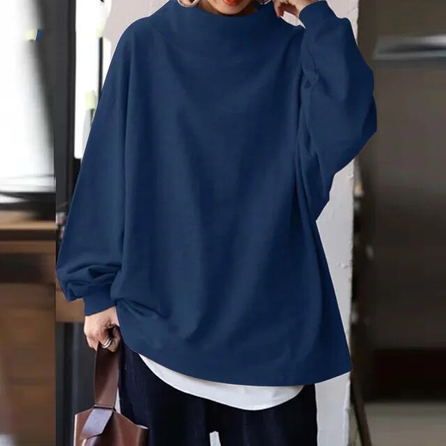 Levoire | Robe Pull Élégante Intemporelle Bleu