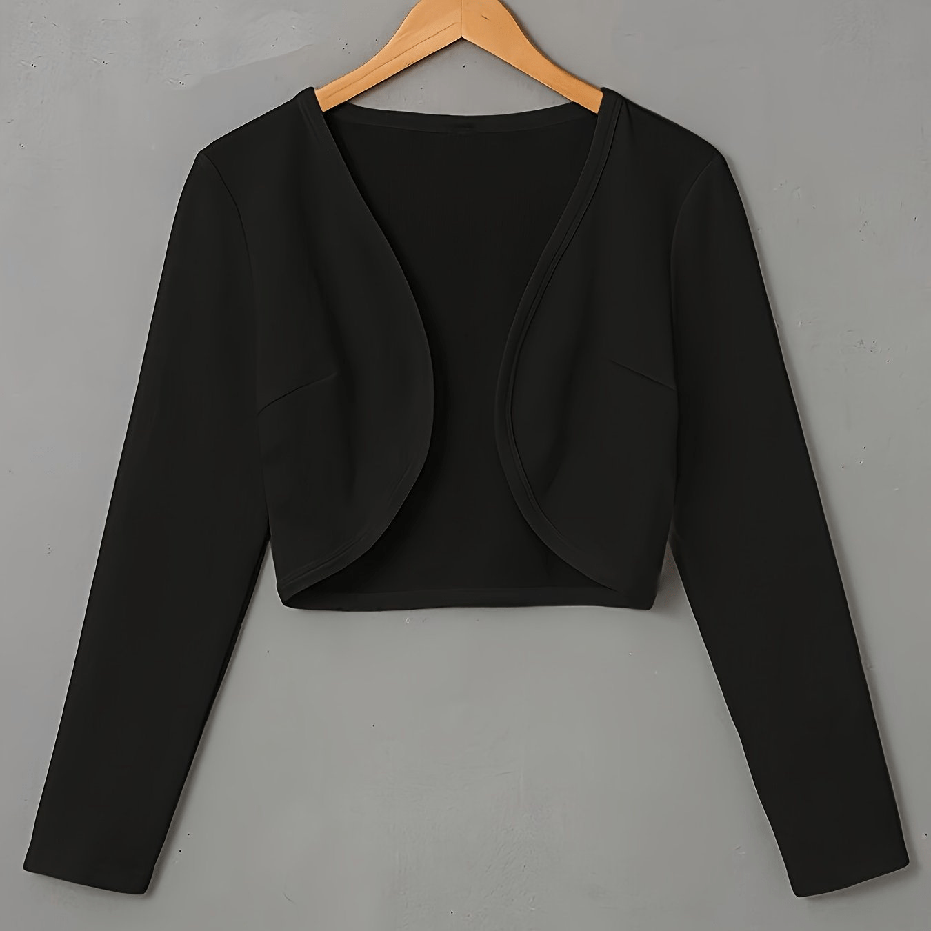 Levoire | Blazer Boléro Élégant Style Polyvalent Pour La Femme Moderne Top Noir