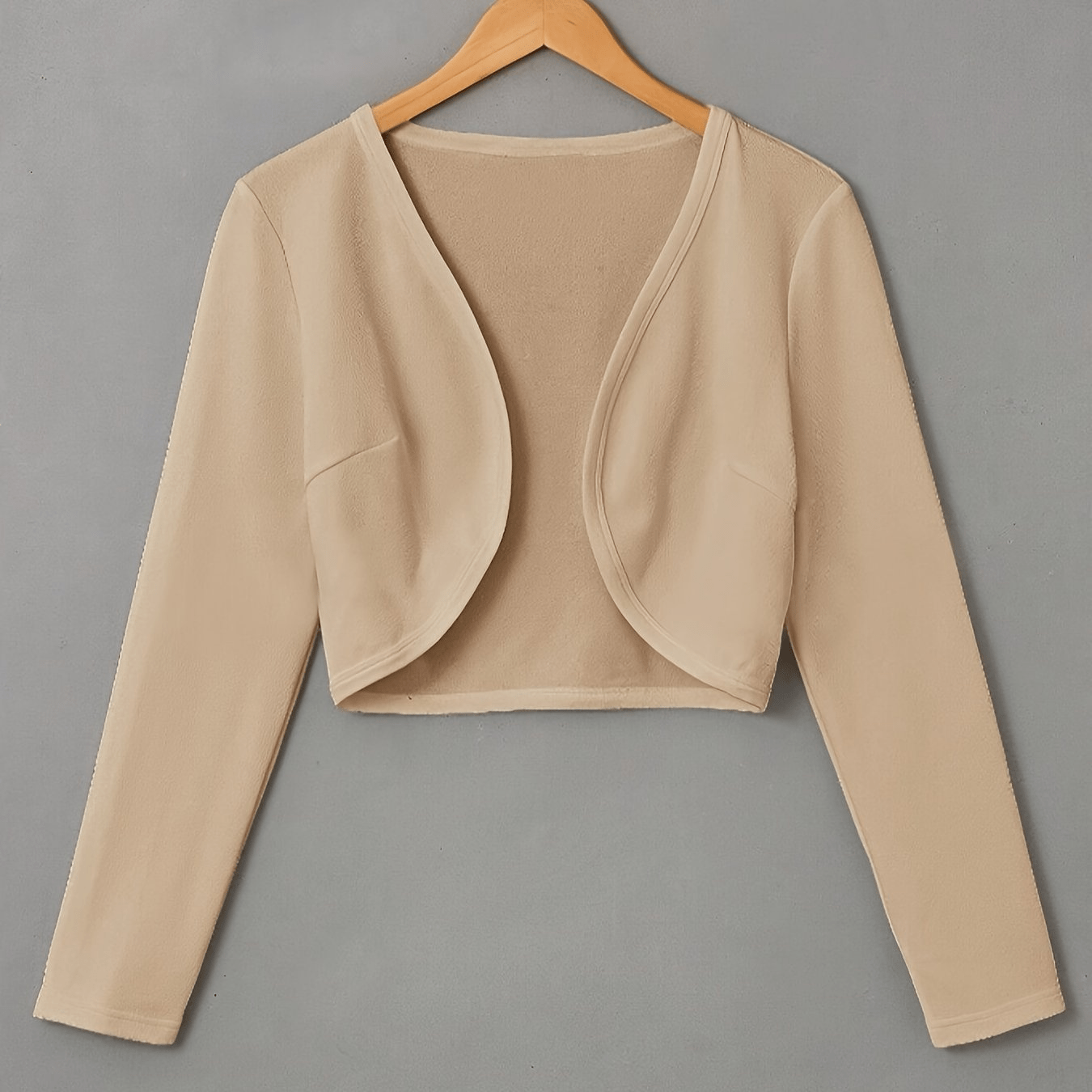 Levoire | Blazer Boléro Élégant Style Polyvalent Pour La Femme Moderne Top Khaki