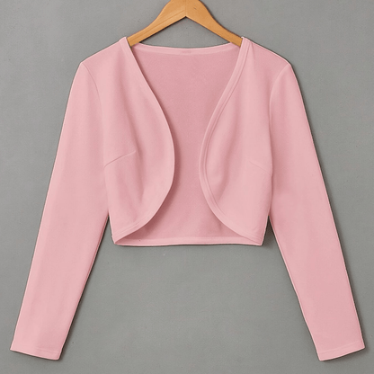 Levoire | Blazer Boléro Élégant Style Polyvalent Pour La Femme Moderne Top Rosa