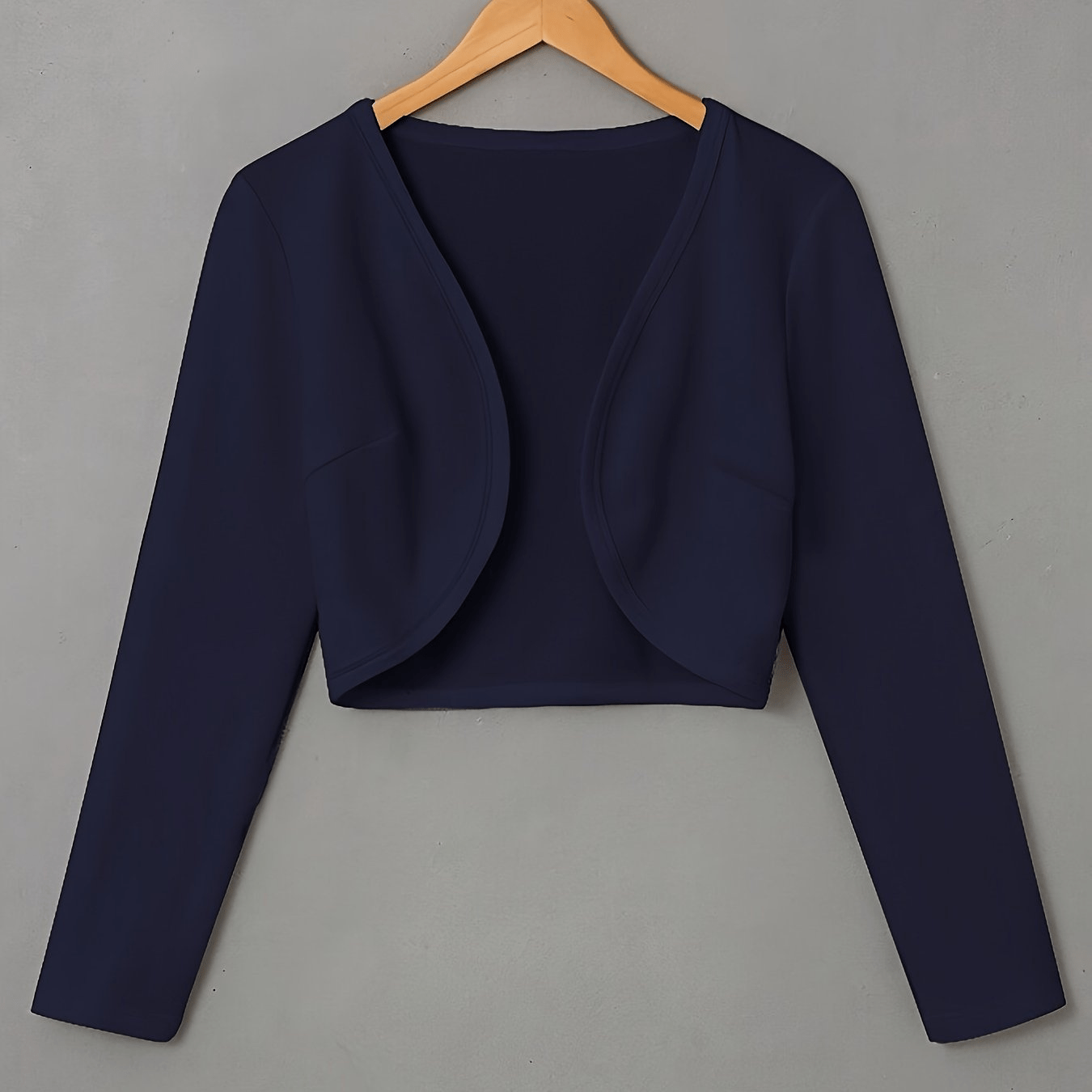 Levoire | Blazer Boléro Élégant Style Polyvalent Pour La Femme Moderne Top Bleu marine