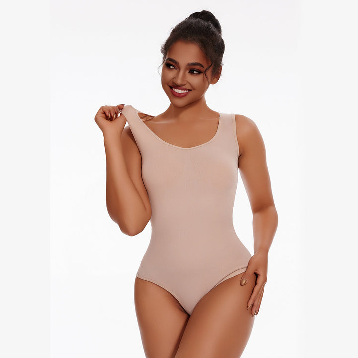 Levoire | Body sans couture modelant Nude (String avec larges bretelles)