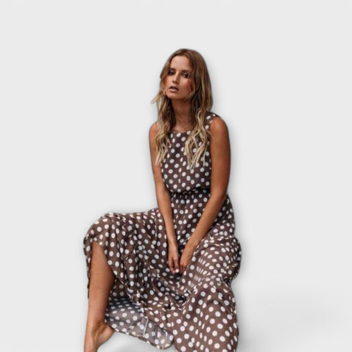 Levoire | Robe Midi Bohème À Pois