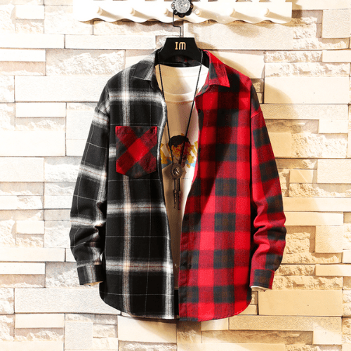 Levoire | Veste pour hommes Vintage Vêtements Style Tendance & Tenue Polyvalente Noir Rouge