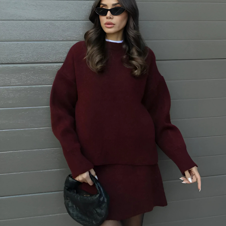 Levoire | Ensemble Assorti 2 Pièces Pull + Jupe