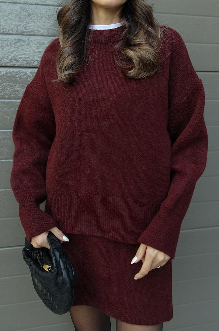 Levoire | Ensemble À La Mode Avec Un Style Tendance Bordeaux