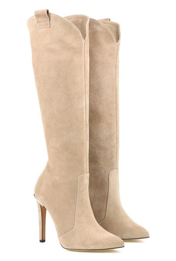 Levoire | Bottes En Cuir Élégantes Bois clair