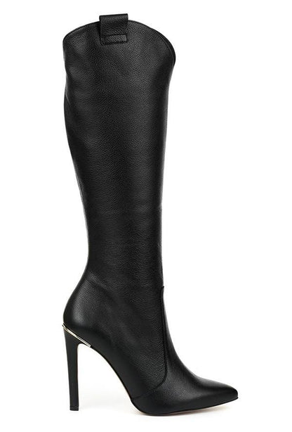 Levoire | Bottes À Talons Hauts Cuir noir