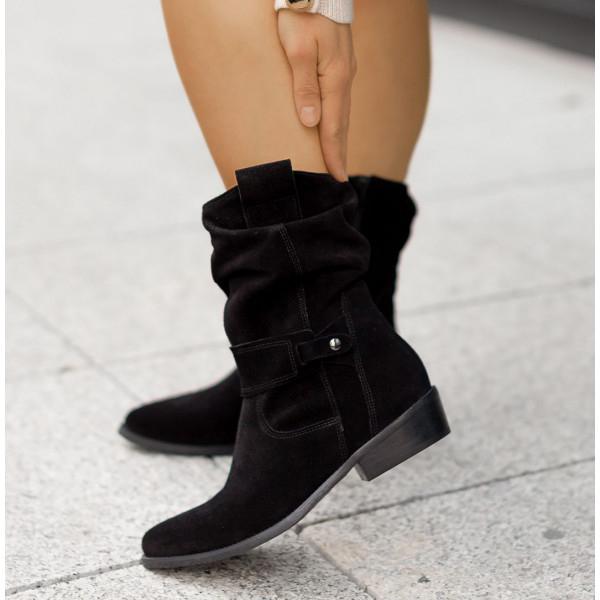 Levoire | Bottes Avec Ouverture Zippée Simple Noir
