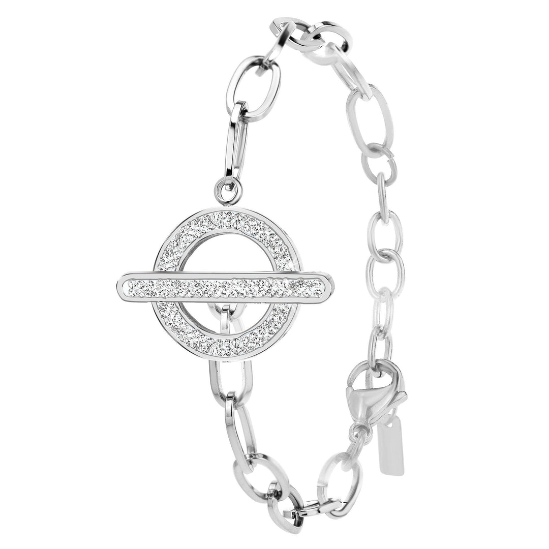 Levoire | en acier inoxydable ornée de cristaux Swarovski - Livraison offerte Argent