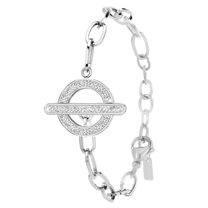 Levoire | en acier inoxydable ornée de cristaux Swarovski - Livraison offerte Argent