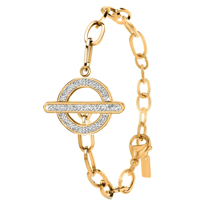 Levoire | en acier inoxydable ornée de cristaux Swarovski - Livraison offerte Doré