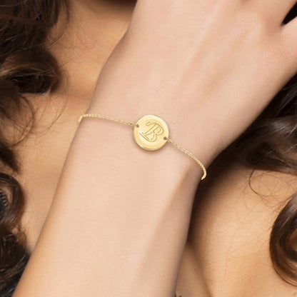 Levoire | lettre initiale en acier inoxydable - Livraison Offerte B Or fin