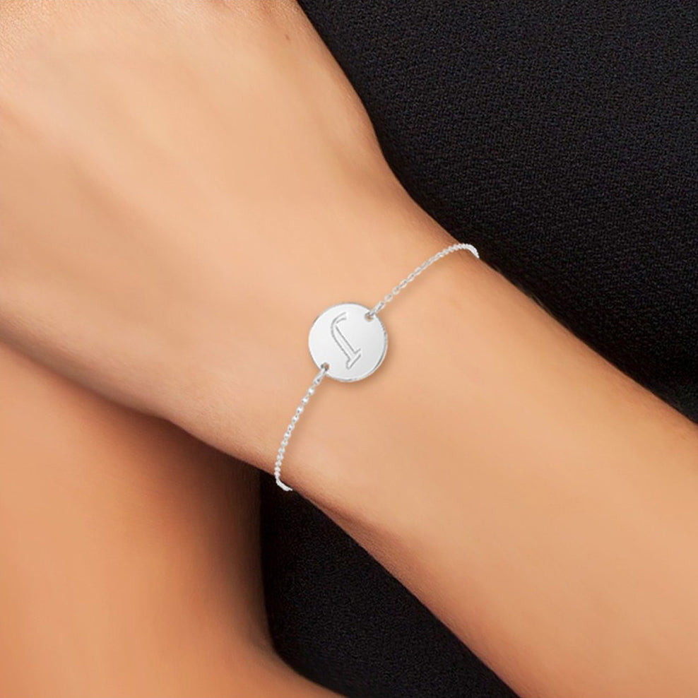 Levoire | lettre initiale en acier inoxydable - Livraison Offerte J Argent