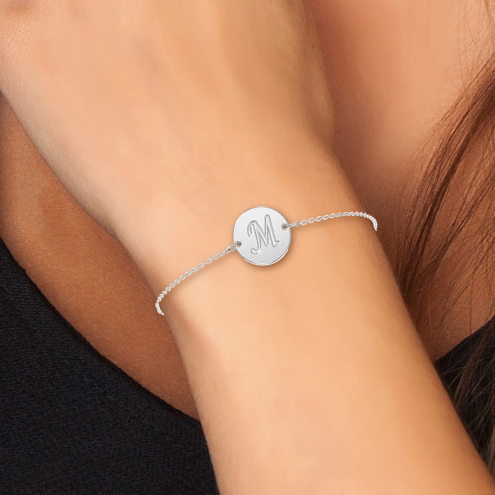 Levoire | lettre initiale en acier inoxydable - Livraison Offerte M Argent