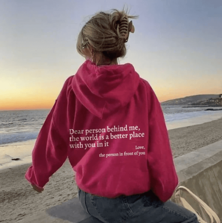 Levoire | Grande taille sweat à capuche femme jumper sweatshirt Rot