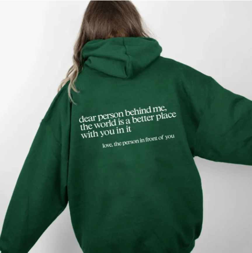 Levoire | Grande taille sweat à capuche femme jumper sweatshirt Vert