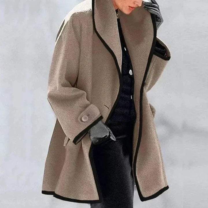Levoire | Veste Élégante À Contraste Khaki (Rapidement à la fin)