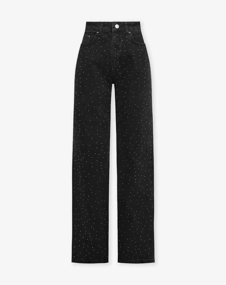 Levoire | Jeans Starstruck Elegantit Farkut Joka Tilaisuuteen Musta Valo Helmet