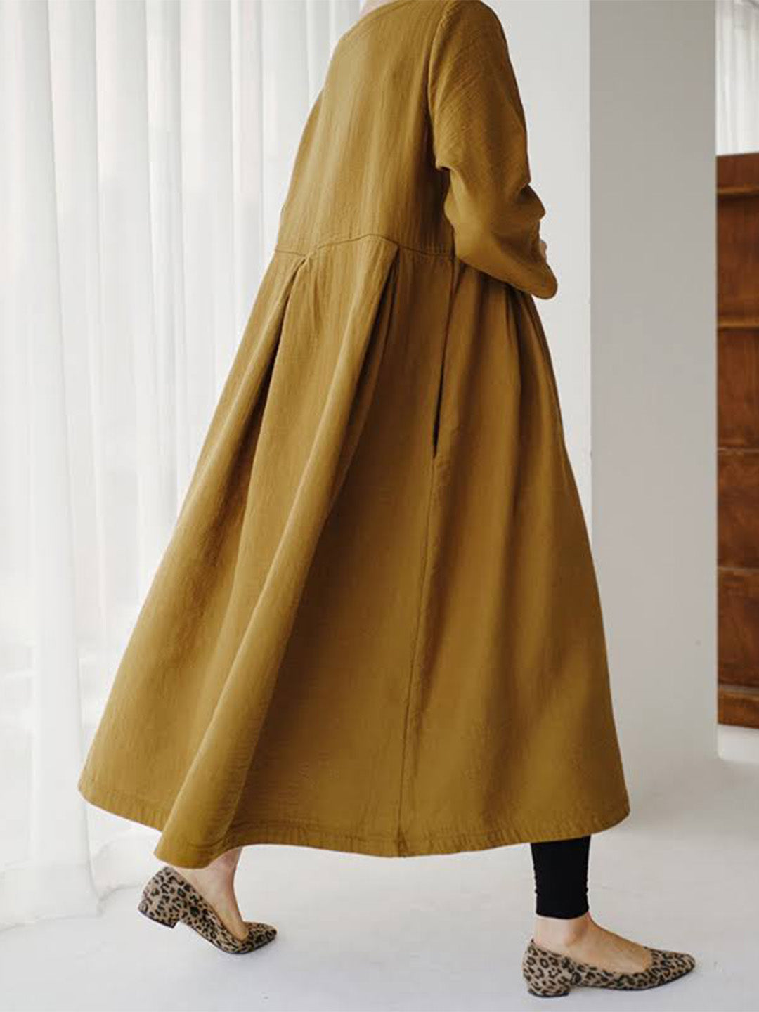 Levoire | Robe Ample En Lin Avec Poches Latérales