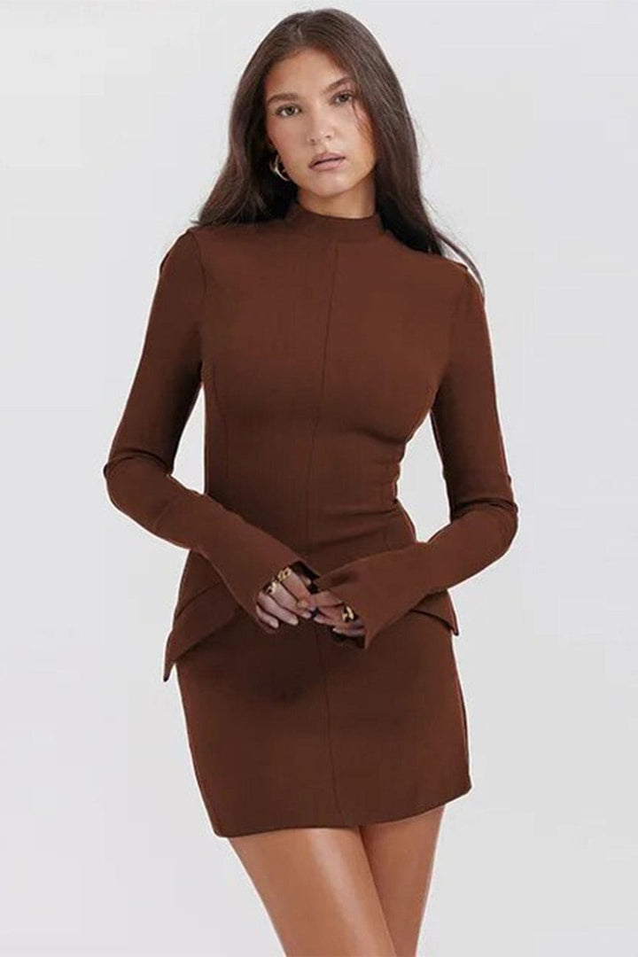 Levoire | Robe Mini Cargo Avec Poches Braun