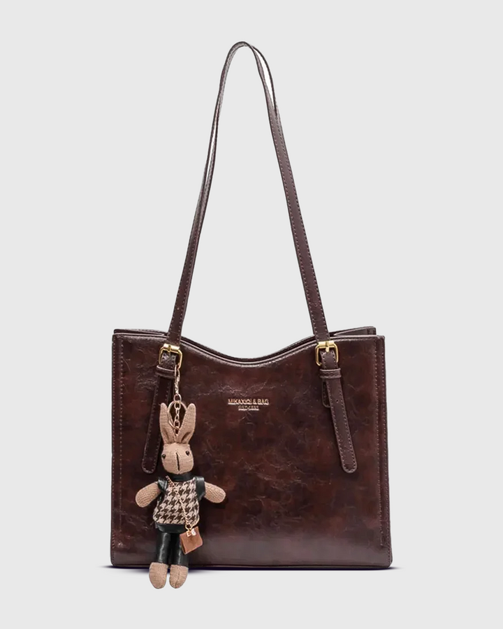 Levoire | Sac À Épaule Élégant Avec Longues Poignées Pour Dames Braun