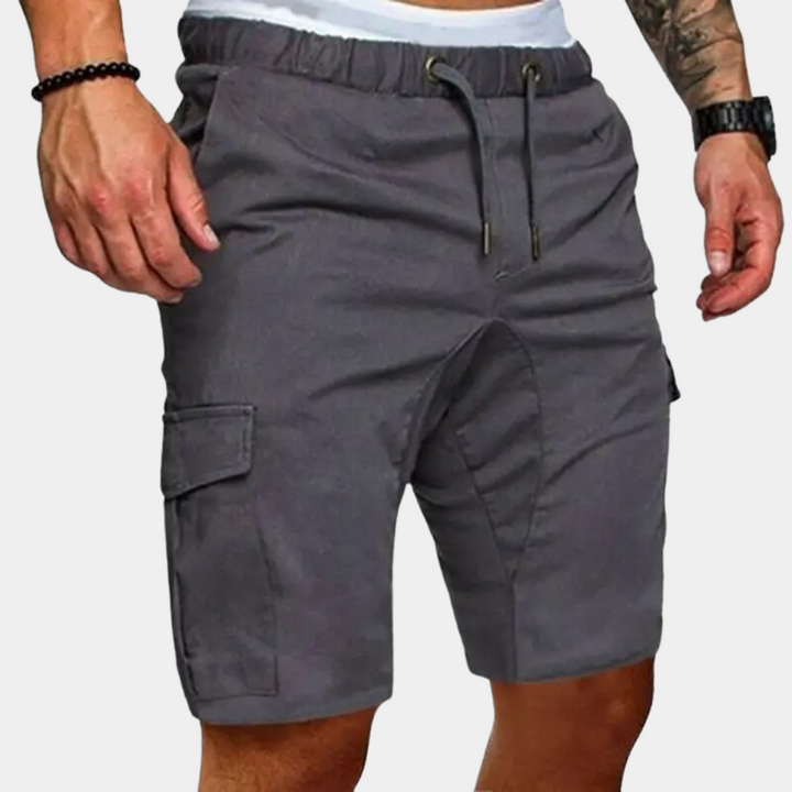 Levoire | Shorts Cargo Pour Hommes Élégant, Fonctionnel & Idéal Pour L'Été Gris