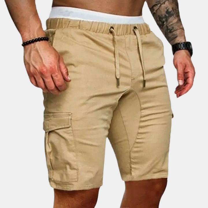 Levoire | Shorts Cargo Pour Hommes Élégant, Fonctionnel & Idéal Pour L'Été Khaki