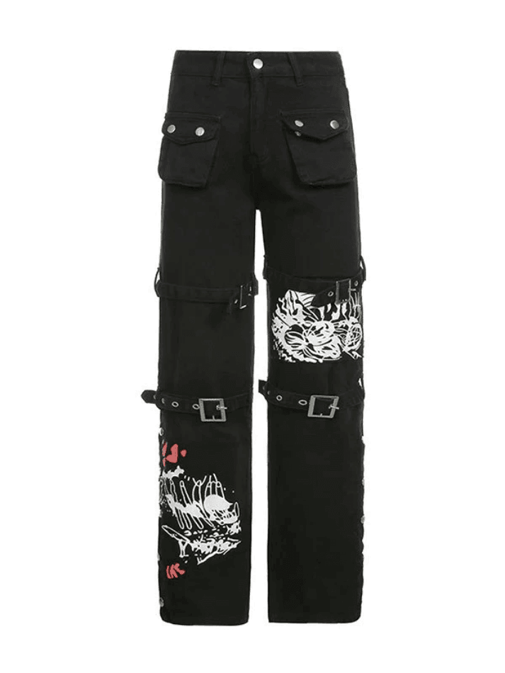 Levoire | Ceinture À Boucles Jeans Cargo Imprimés