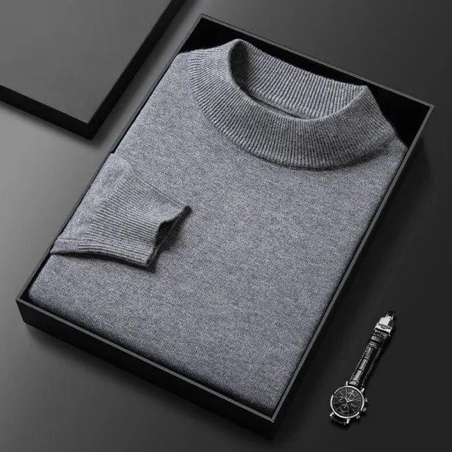 Levoire | Pull Col Montant En Cachemire Luxueux Pour Homme