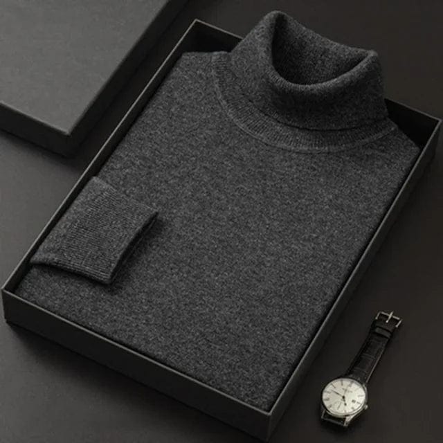 Levoire | Pull Col Montant En Cachemire Luxueux Pour Homme