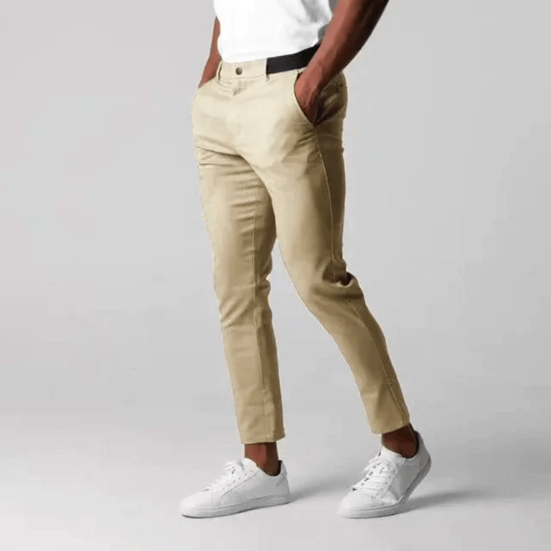 Levoire | Pantalons Décontractés Élégants Beige