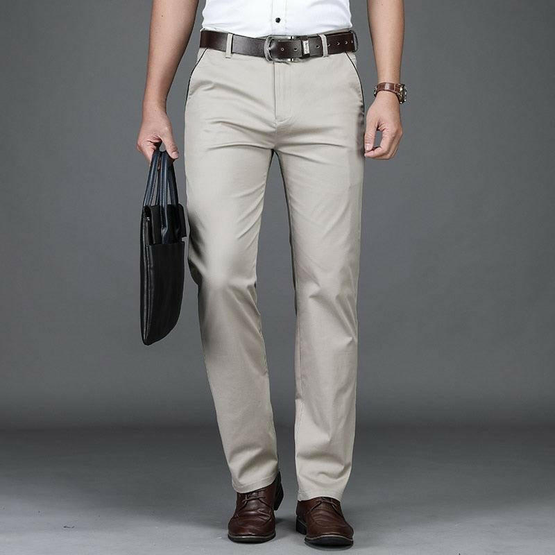 Levoire | Pantalon De Loisir En Coton D'Affaires Pour Confort Et Style Beige