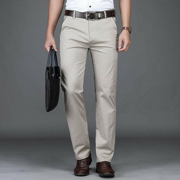 Levoire | Pantalon De Loisir En Coton D'Affaires Pour Confort Et Style Beige