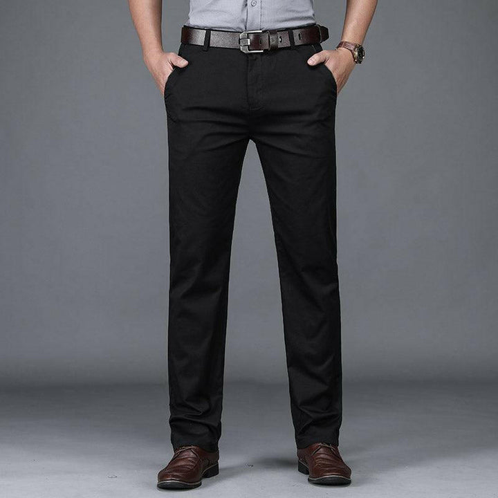 Levoire | Pantalon De Loisir En Coton D'Affaires Pour Confort Et Style Noir