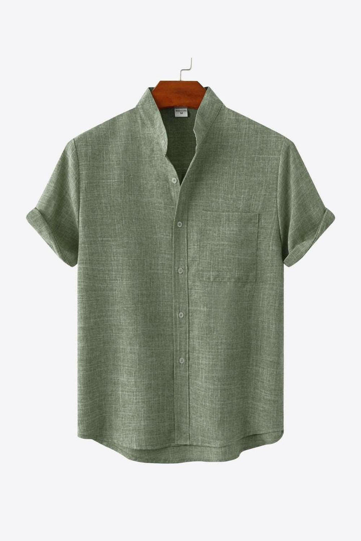 Levoire | Boutons Devant Haut Bas Chemise À Poches Sage