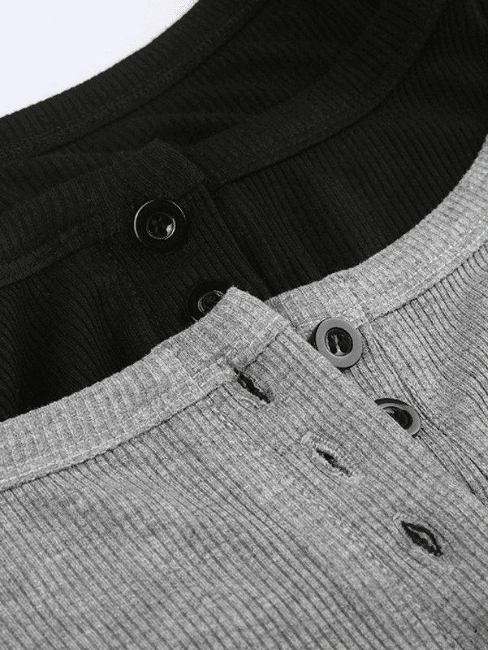 Levoire | Fermeture À Boutons Haut En Tricot À Manches Longues