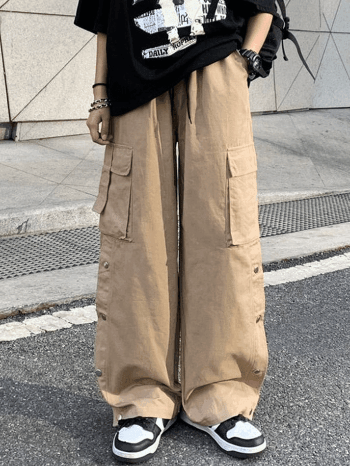 Levoire | Pantalon Cargo Avec Poches À Boutons