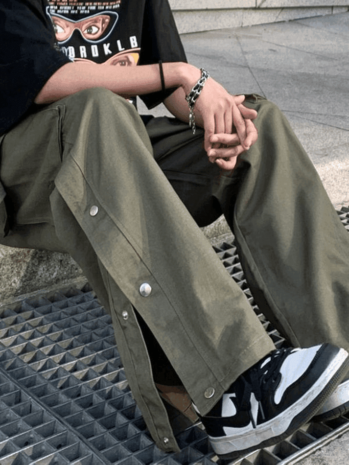 Levoire | Pantalon Cargo Avec Poches À Boutons