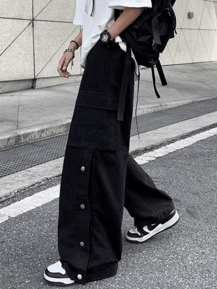 Levoire | Pantalon Cargo Avec Poches À Boutons
