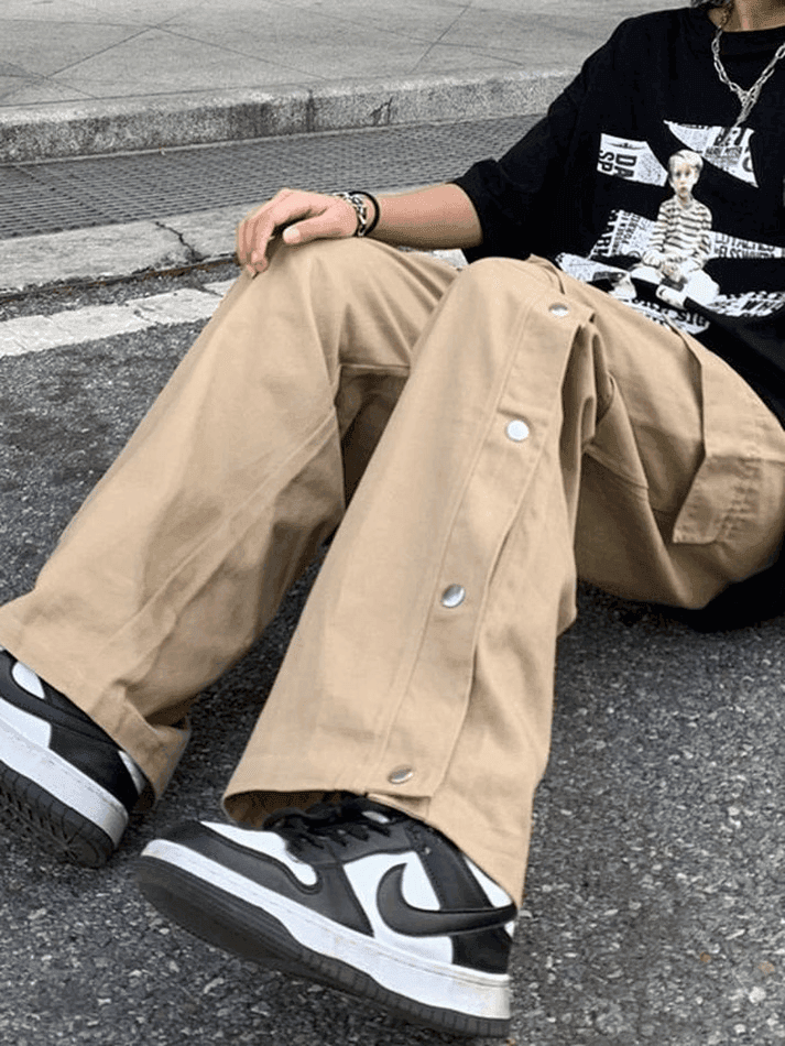 Levoire | Pantalon Cargo Avec Poches À Boutons