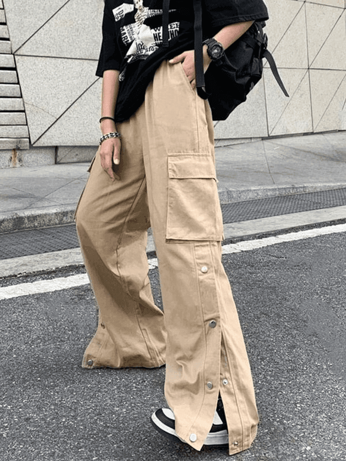 Levoire | Pantalon Cargo Avec Poches À Boutons