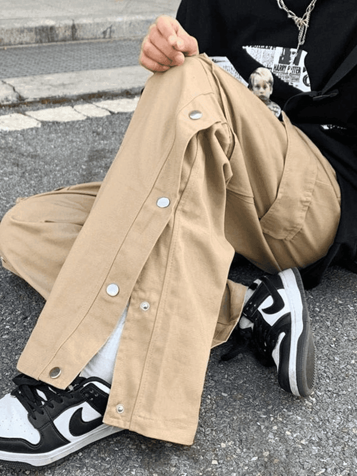Levoire | Pantalon Cargo Avec Poches À Boutons