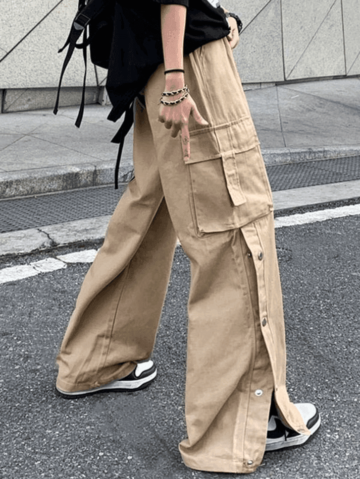 Levoire | Pantalon Cargo Avec Poches À Boutons